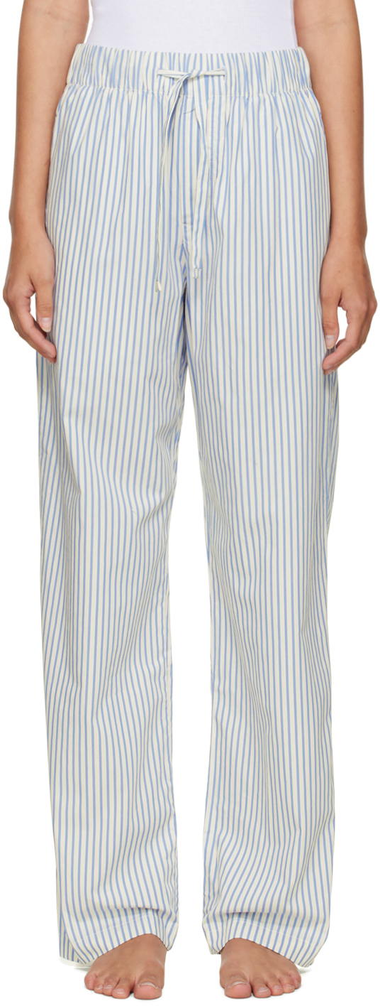 White Striped Pyjama Pants Ssense Donna Abbigliamento Abbigliamento per la notte Pigiami 