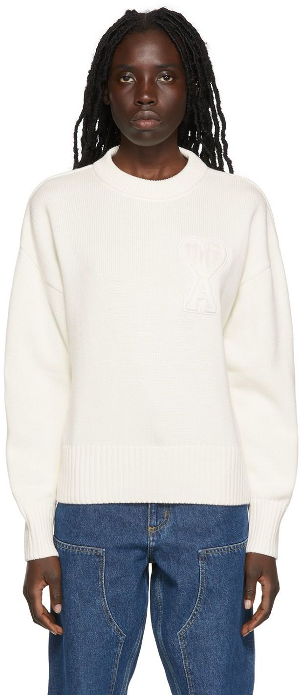 SSENSE Exclusive White Cotton Sweater