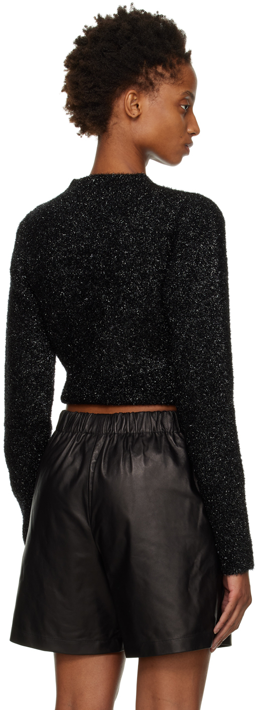 Ami Alexandre Mattiussi Black Shinny Sweater In 001 Black
