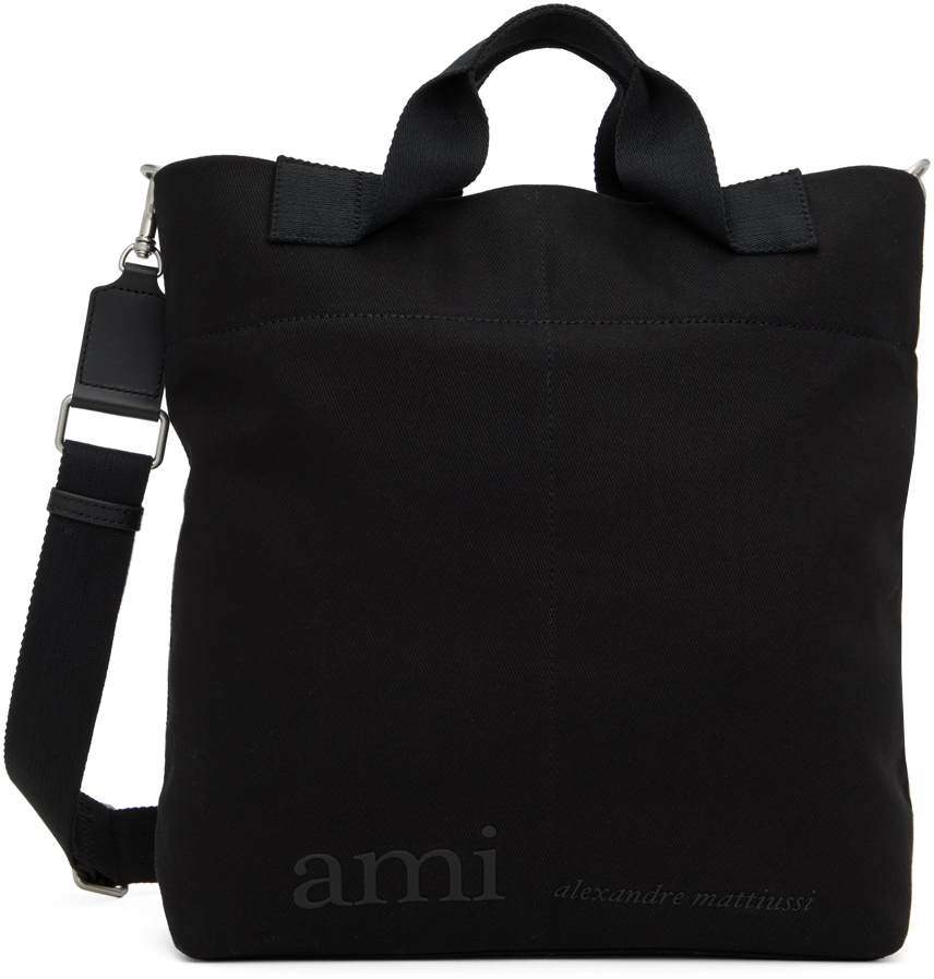 Ami Alexandre Mattiussi Logo-print Tote Bag In Black