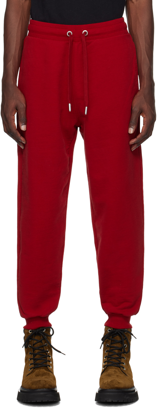 Ssense Uomo Abbigliamento Pantaloni e jeans Pantaloni Joggers Red Striped Sweatpants 