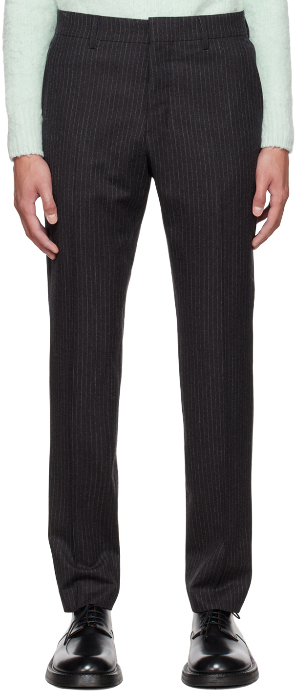 Gray Pinstripe Trousers