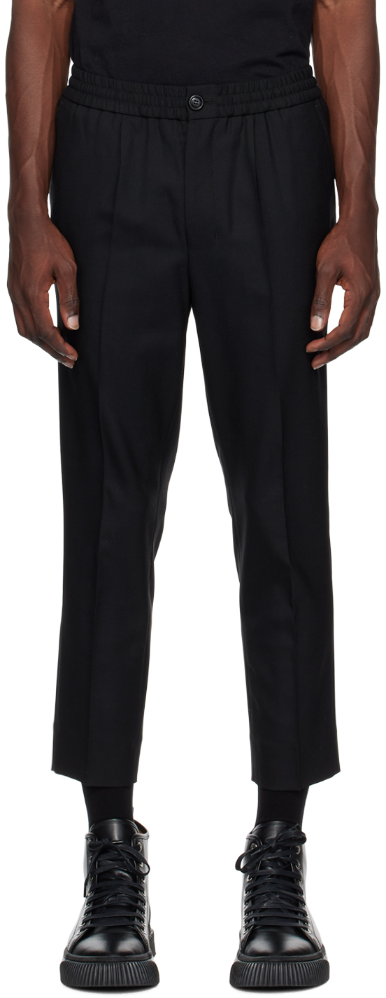 DRAWSTRING TROUSERS IN BLACK – JONNY COTA