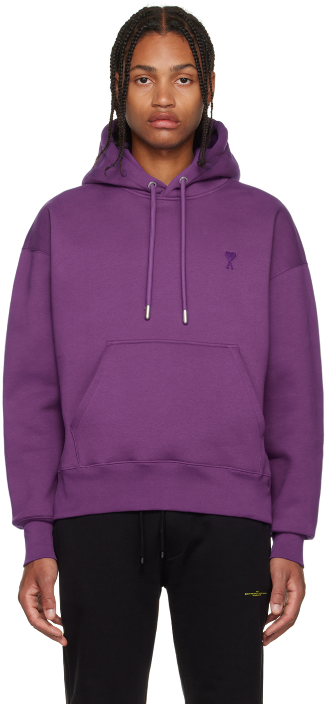 SSENSE Men Clothing Sweaters Sweatshirts Purple Ami De Cœur Sweater 