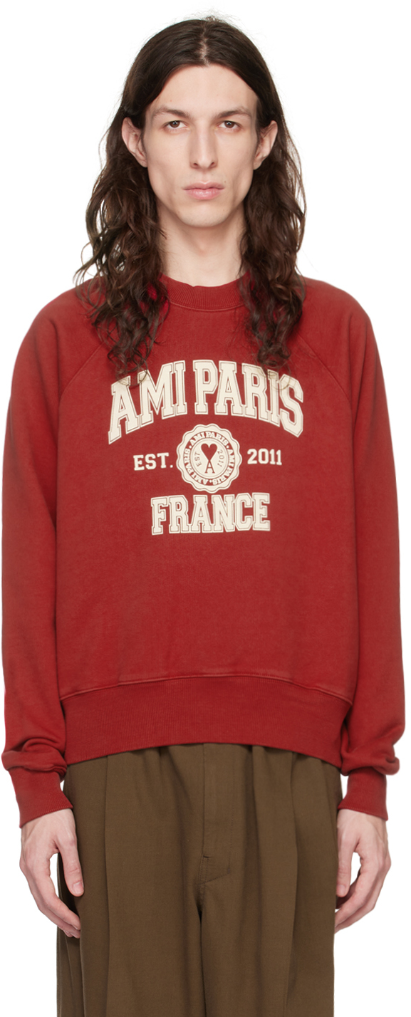 Red 'Paris' Sweatshirt