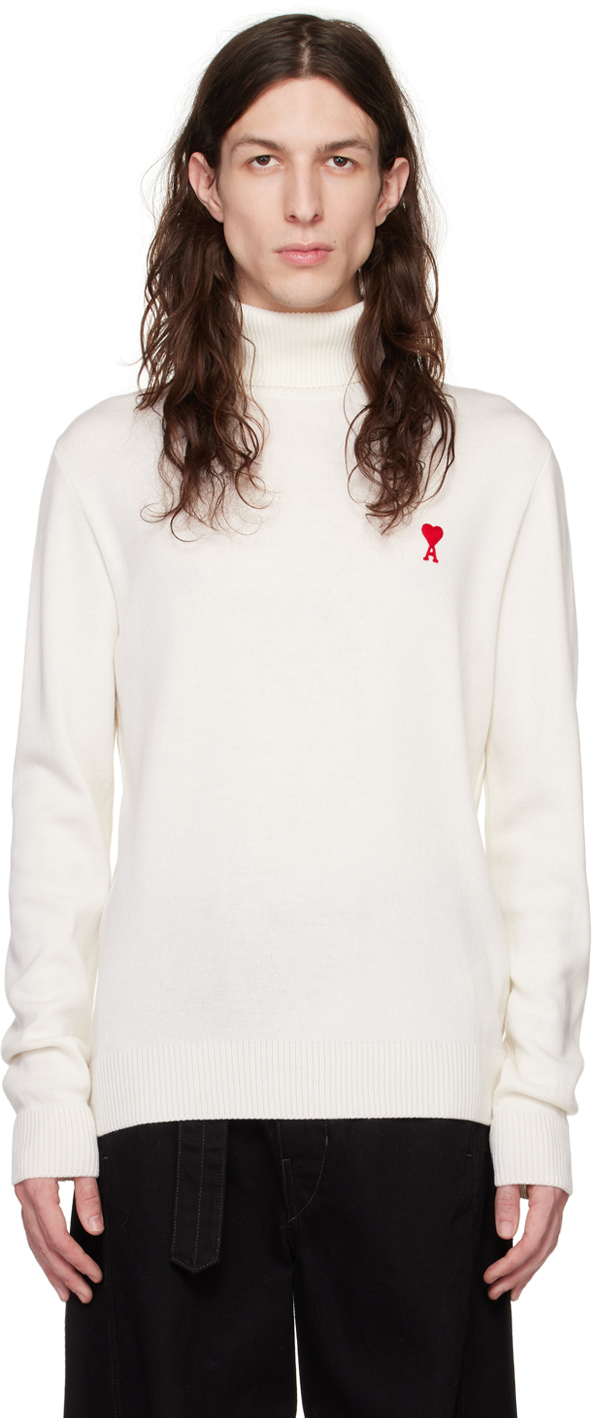 AMI Alexandre Mattiussi: Off-White Ami De CÅur Turtleneck | SSENSE