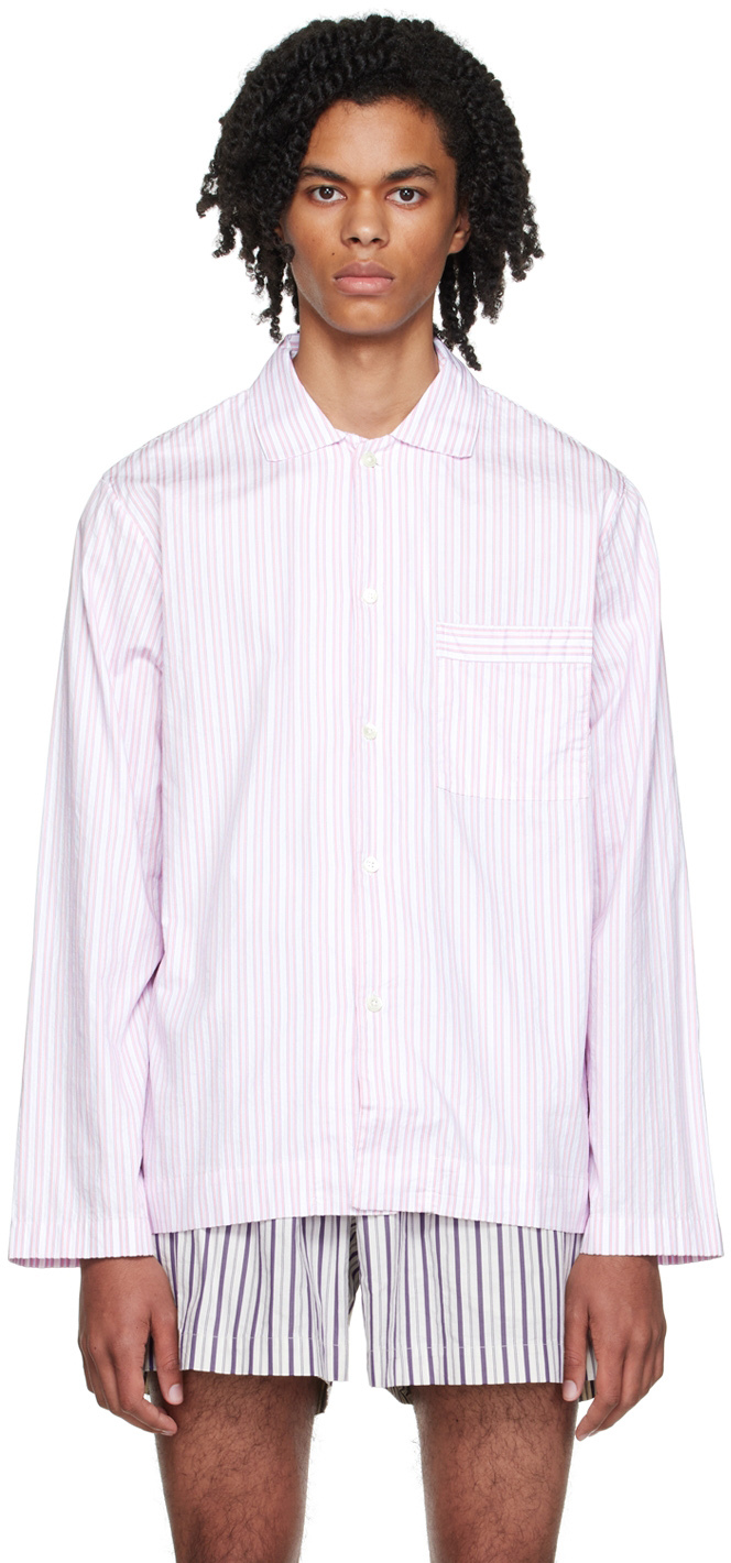 Ssense Uomo Abbigliamento Abbigliamento per la notte Pigiami Pink Stripe Pyjama Shirt 