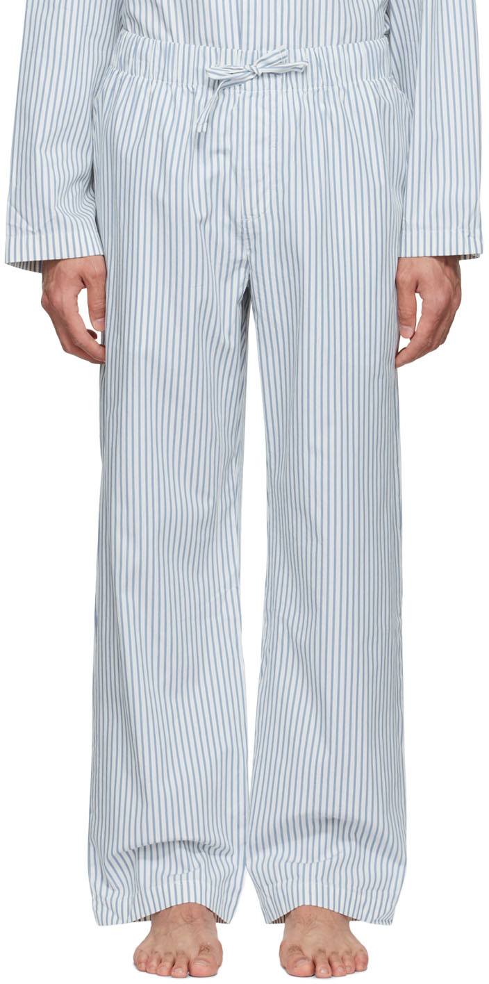 Chemise de pyjama e en coton bio Coton Tekla pour homme en coloris Bleu Homme Vêtements Vêtements de nuit Pyjamas et vêtements dintérieur 