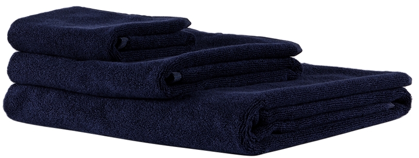 Tekla Ssense Exclusive Navy Towel Set In Blue