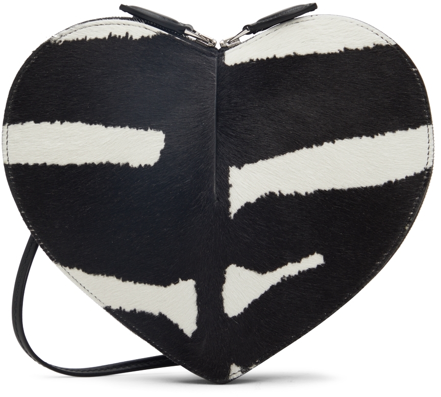 ALAÏA Black & White 'Le Caur' Shoulder Bag