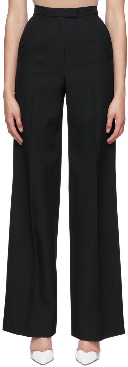 ALAÏA: Black Tailored Trousers | SSENSE Canada
