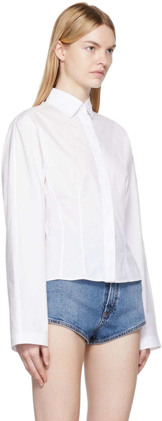 ALAÏA WHITE CORSET SHIRT