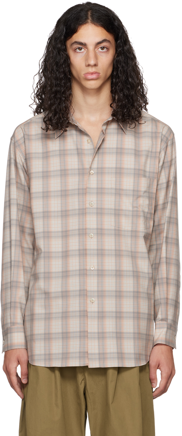 超美品再入荷品質至上! Auralee22AW SUPER LIGHT WOOL CHECK SHIRT