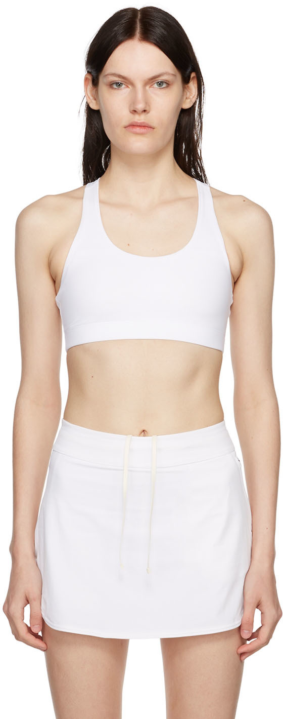 OUTDOOR VOICES WHITE ALL-TIME SPORT BRA