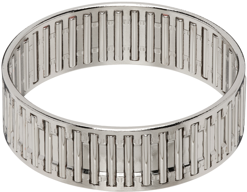 SSENSE Exclusive Silver Needle Cage Cuff Bracelet