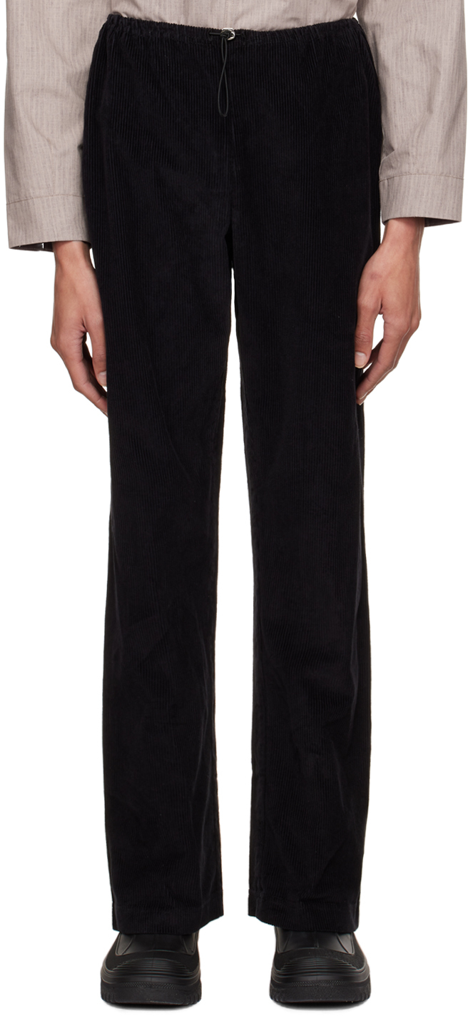 Black Corduroy Lounge Pants