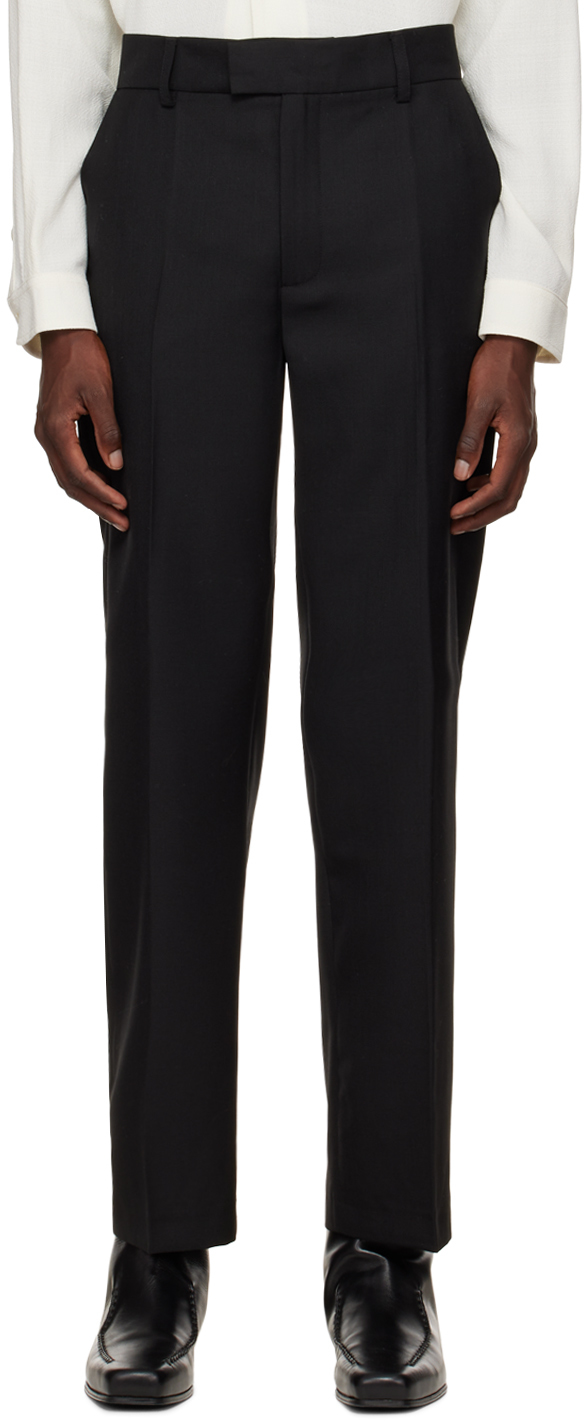 Black Mike Suit Trousers by Séfr on Sale