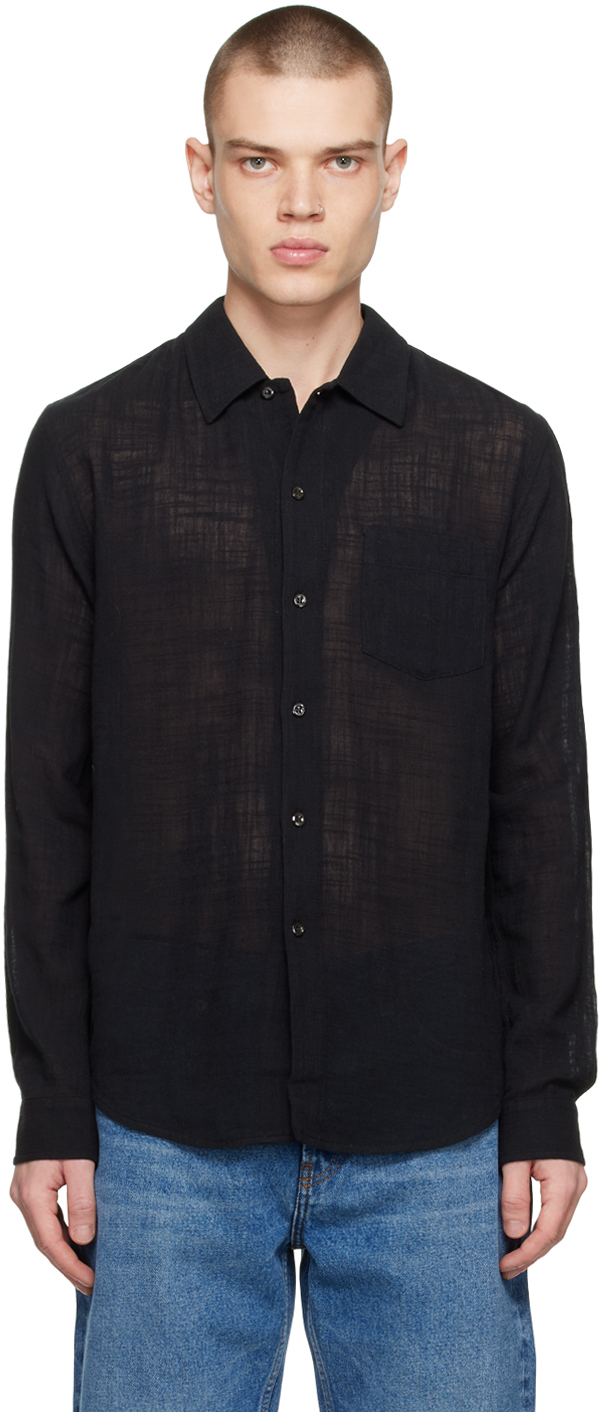 Séfr: Black Leo Shirt | SSENSE UK