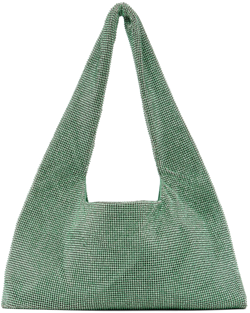 Green Crystal Mesh Armpit Bag