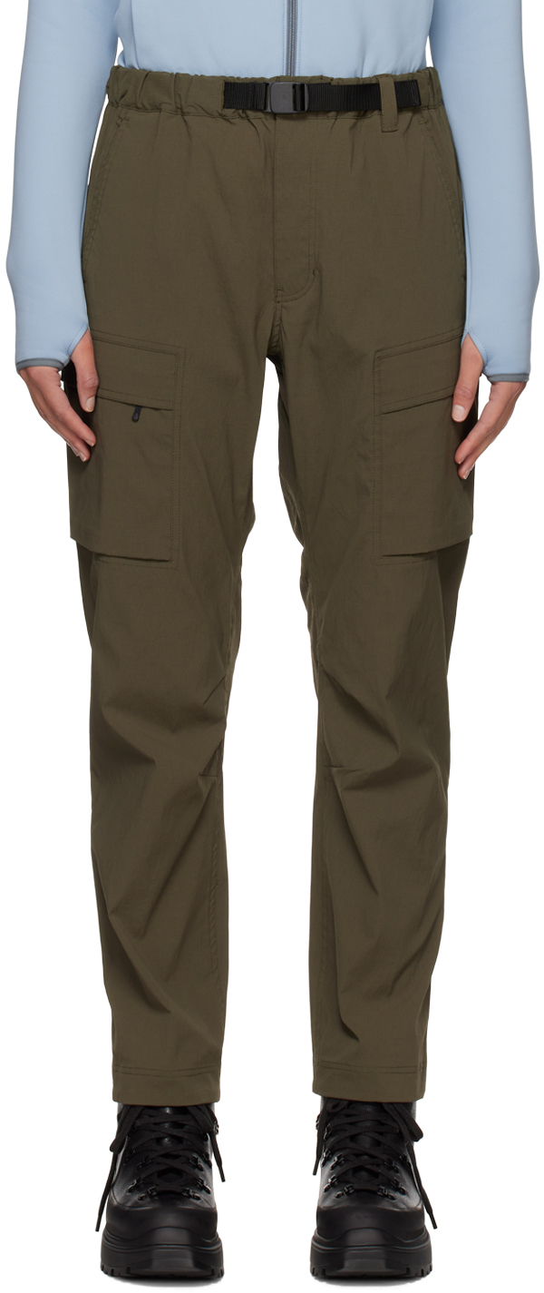 Goldwin Green Nylon Cargo Pants