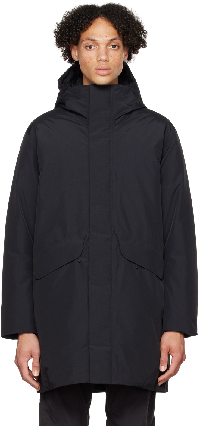 Black Hooded Down Jacket