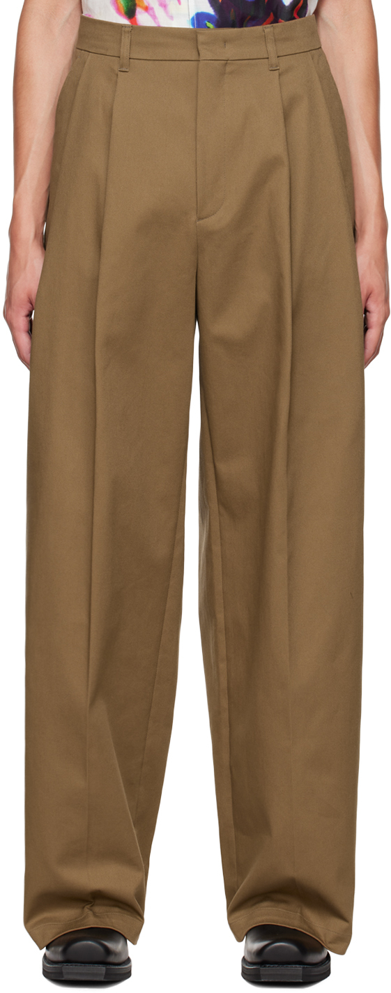 SSENSE Exclusive Brown Flared Lounge Pants SSENSE Men Clothing Pants Wide Leg Pants 