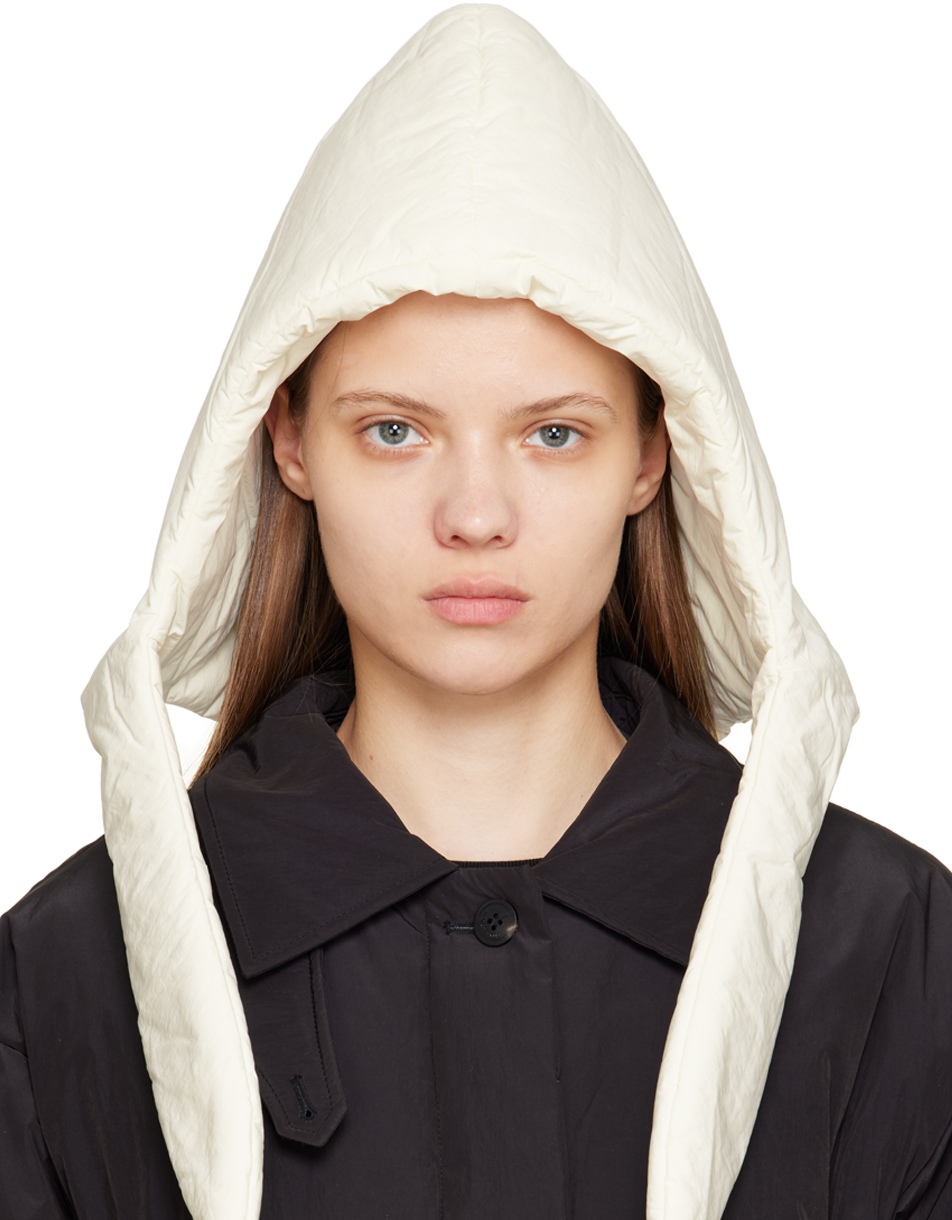 Le17septembre Off-white Hooded Balaclava In Ivory
