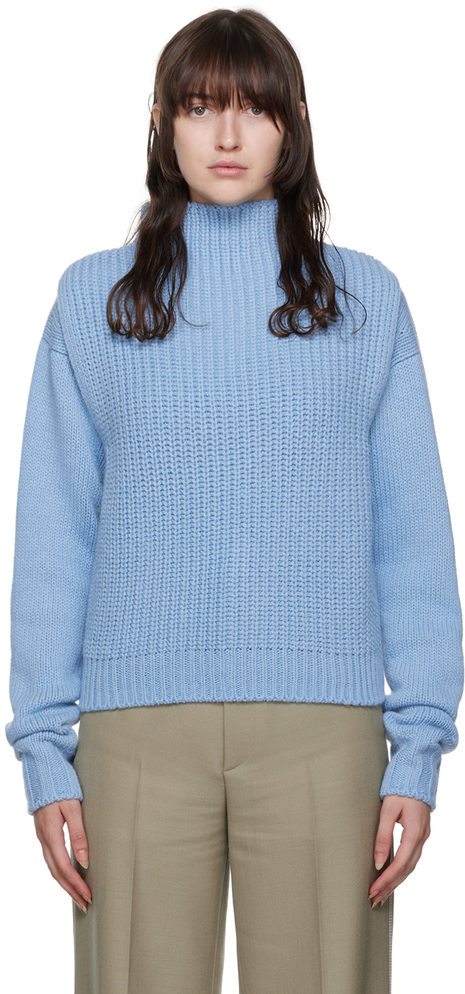 Blue Layered Sweater Set