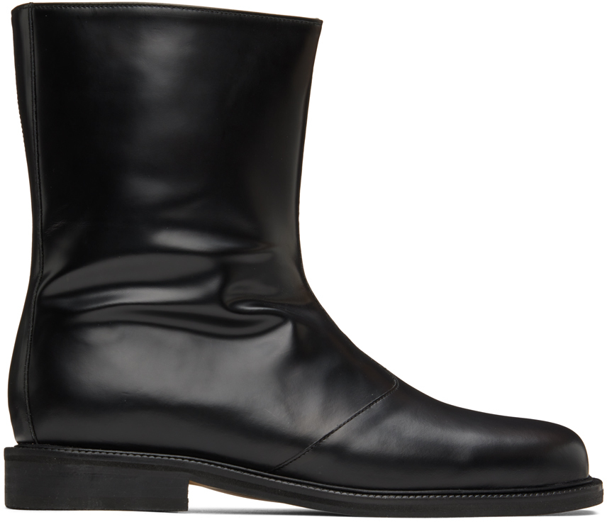 LE17SEPTEMBRE: Black Leather Boots | SSENSE