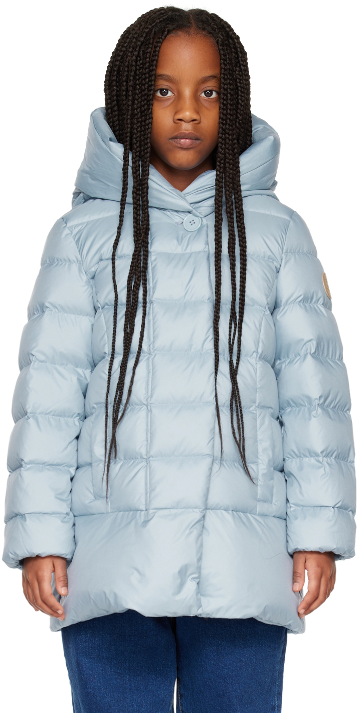 Woolrich Kids Blue Quilted Down Jacket In 2 - Cloud Blue 2 - 3