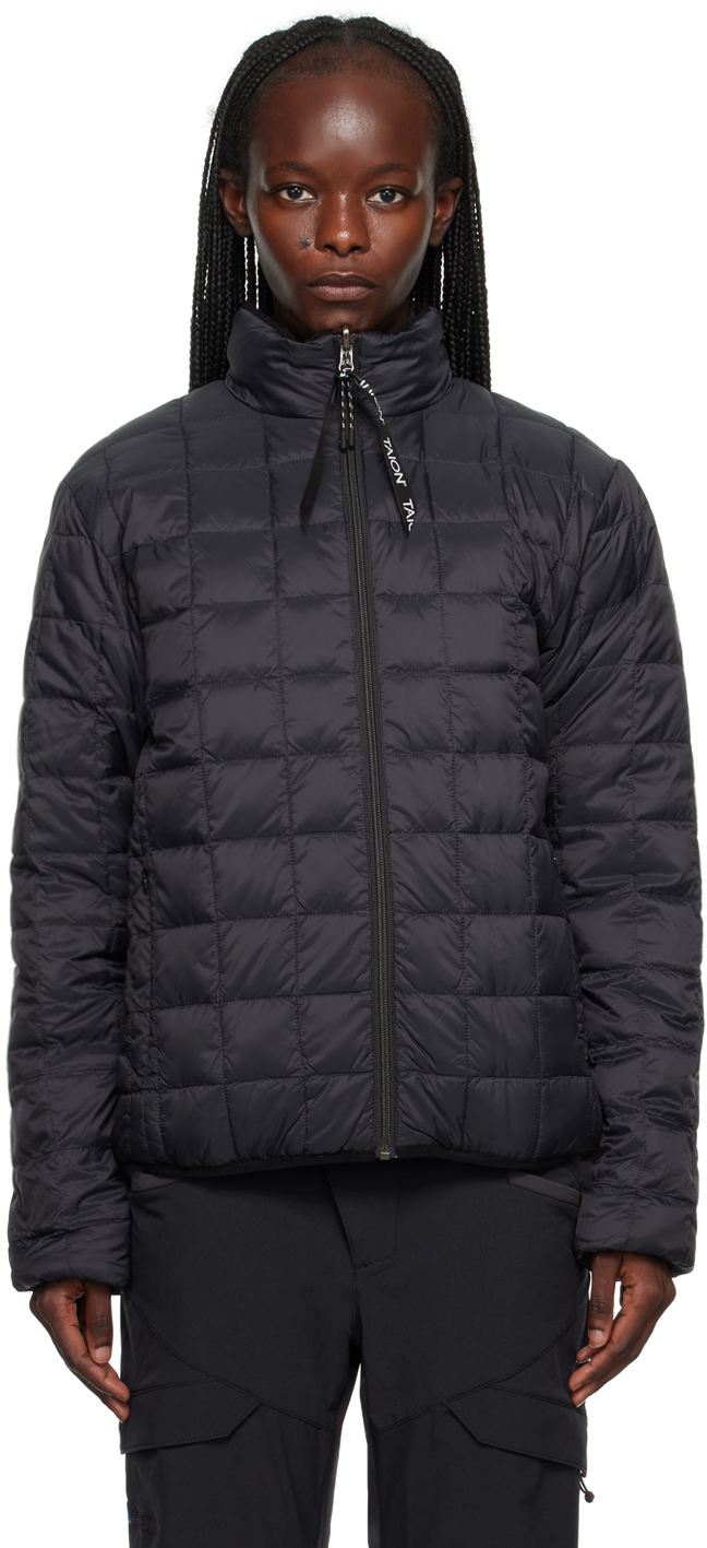 Black Boa Reversible Down Jacket by TAION on Sale