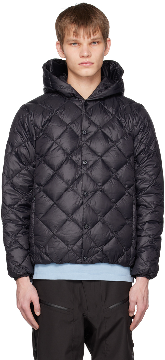 Taion Black Hooded Down Jacket