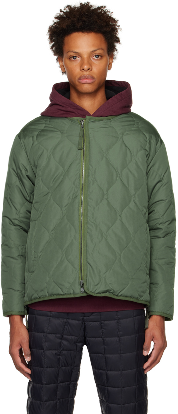 Green Military Reversible Down Jacket
