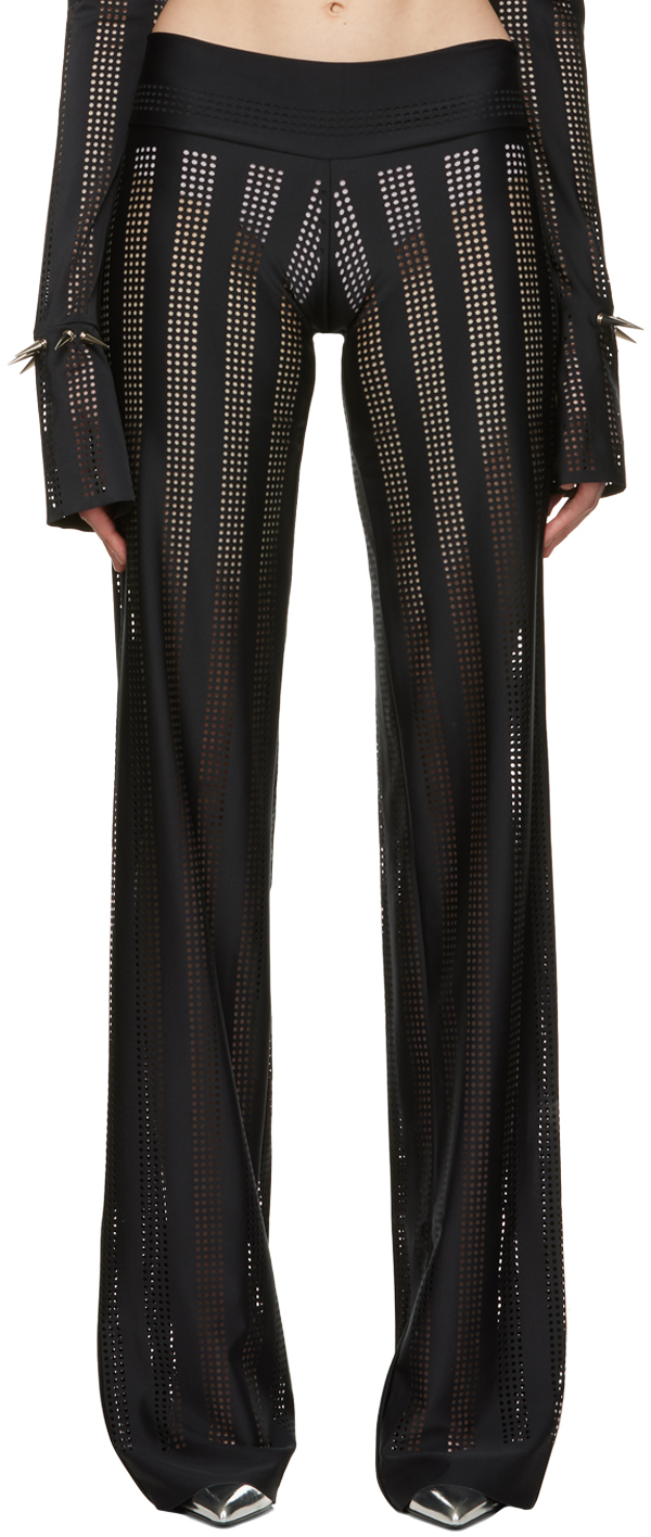 FAL-ASH SSENSE Exclusive Black Perforated Trousers