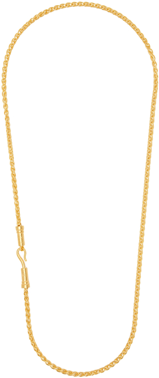 Gold Hanun Necklace by Dear Letterman on Sale