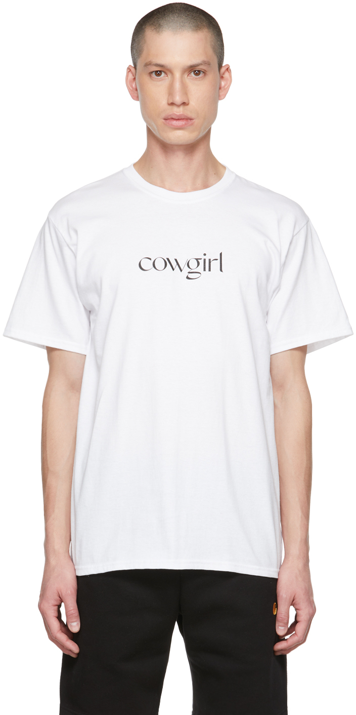 Cowgirl Blue Co White Printed T-Shirt