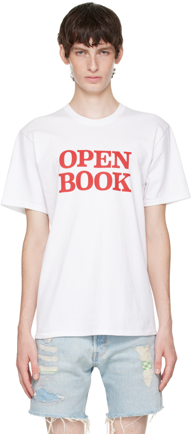 Cowgirl Blue Co White Open Book T-Shirt