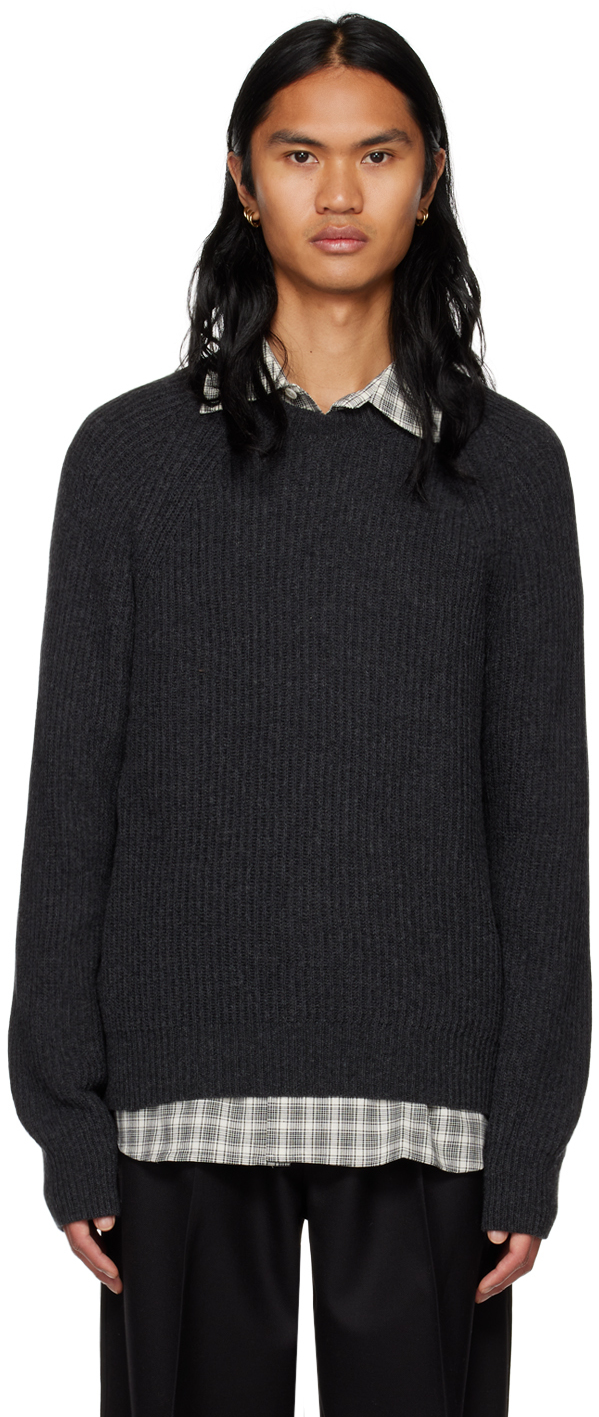 Mfpen Gray Ordinary Sweater In Anthracite