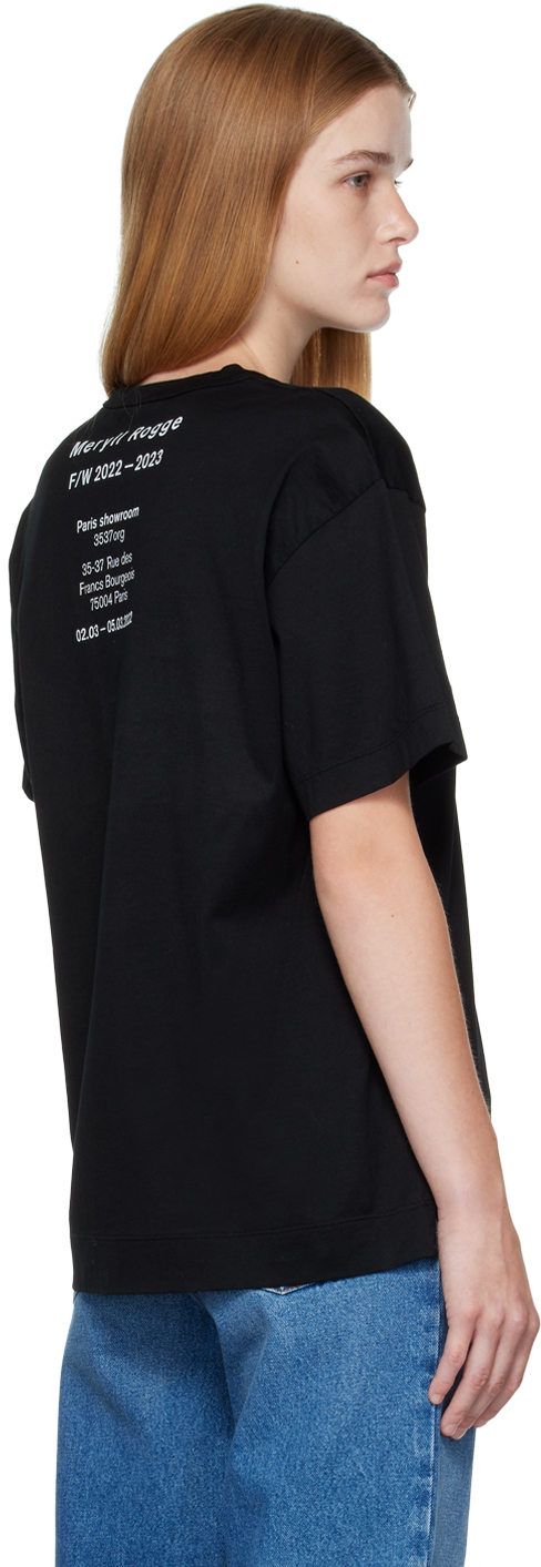 Meryll Rogge Graphic Print Short Sleeve Crewneck T-shirt In Black