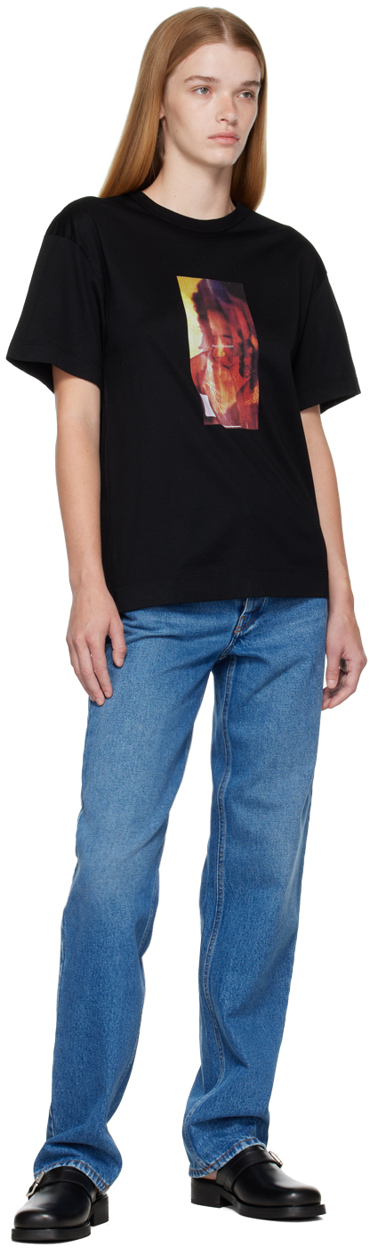 Meryll Rogge Graphic Print Short Sleeve Crewneck T-shirt In Black