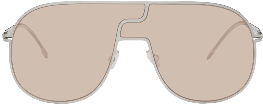 Silver Oval Sunglasses Ssense Uomo Accessori Occhiali da sole 