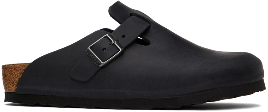 Birkenstock Black Boston Clogs | ModeSens