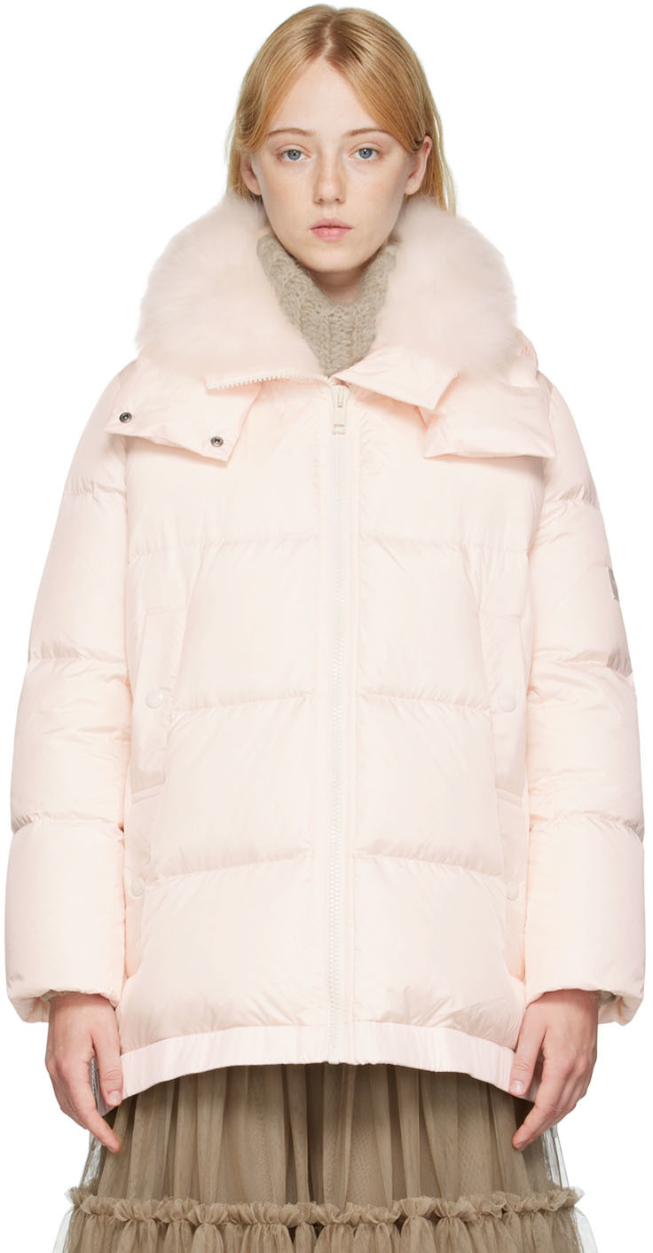 Pink Quilted Down Coat