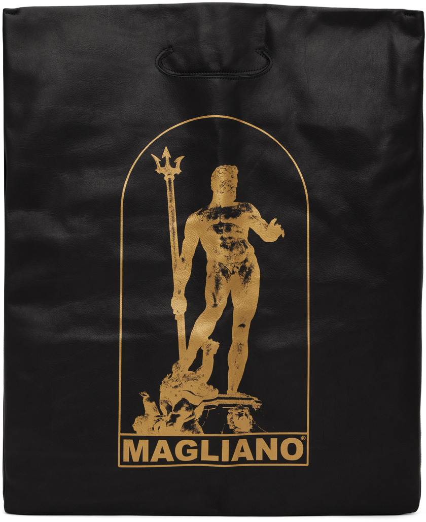 Magliano Black Boutique Tote In 9 Black