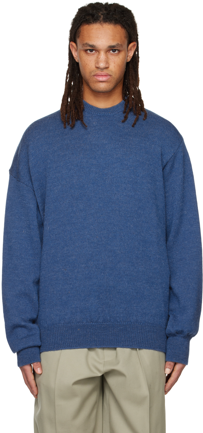 Magliano Blue Twisted Gianni Sweater In 8 Navy