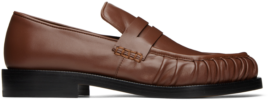 Brown Classic Penny Loafers SSENSE Men Shoes Flat Shoes Loafers 