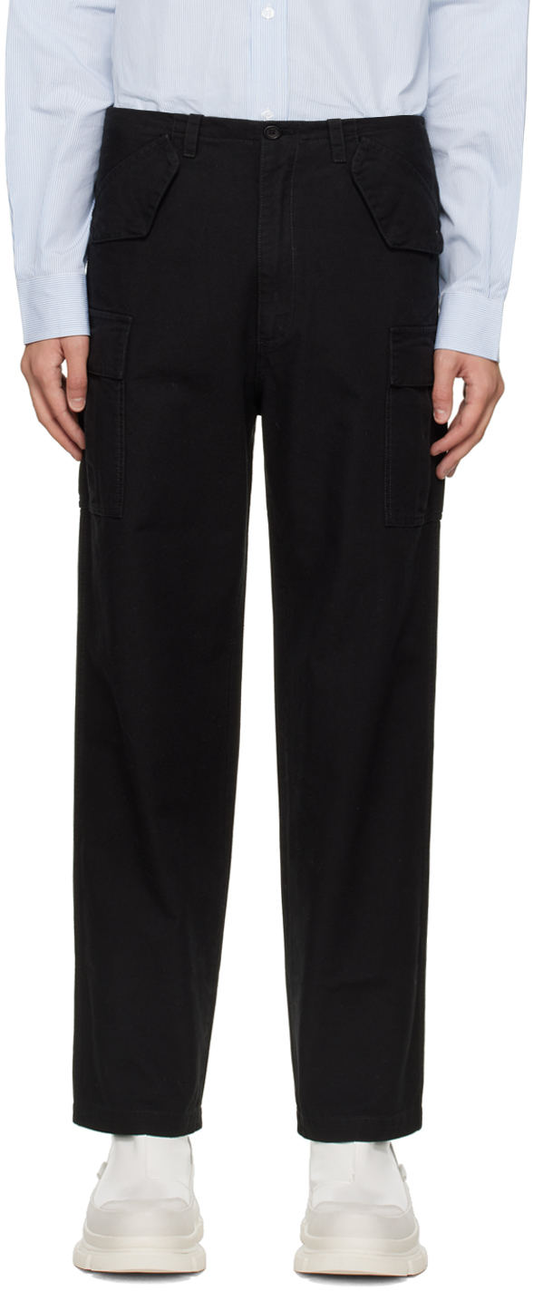 Black Zip Cargo Pants