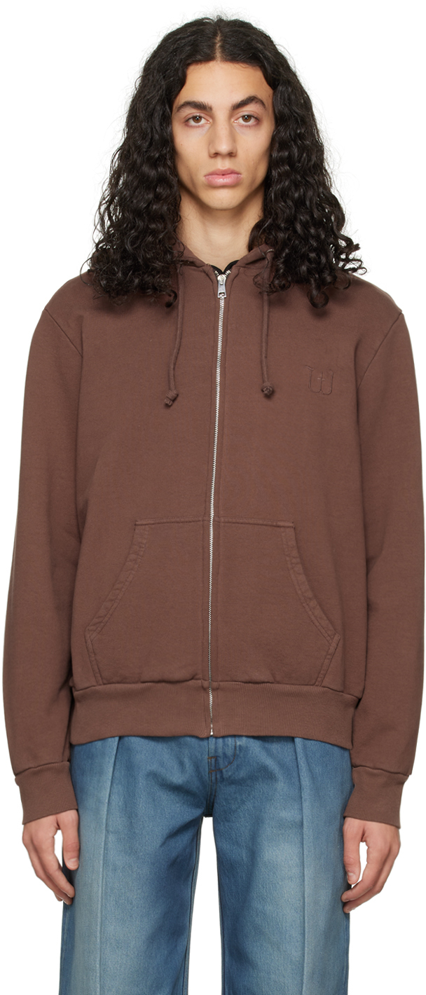 Brown Zip Hoodie