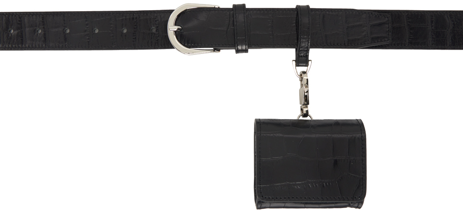 Black Logo Belt SSENSE Men Accessories Belts 
