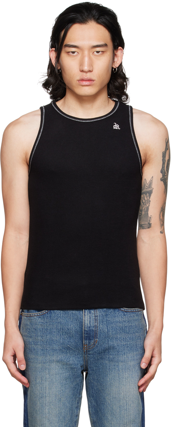 SSENSE Exclusive Embroidered Tank Top SSENSE Men Clothing Tops Tank Tops 
